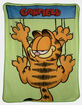 GARFIELD Hanging On Fleece Throw Blanket image number 1