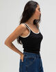 BRIXTON Ringer Organic Womens Tank Top image number 3