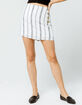 IVY & MAIN Stripe Side Button Mini Skirt image number 4