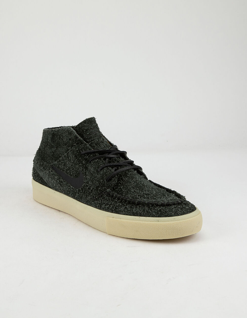 NIKE SB Zoom Janoski Mid Crafted Black & Gold Beige Shoes image number 1