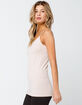 FULL TILT Essential Womens Latte Seamless Cami image number 2