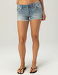 TRUE RELIGION Joey Womens Low Rise Denim Flap Shorts image number 4