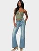 EDIKTED Kalina Cutout Faux Suede Strapless Top image number 4