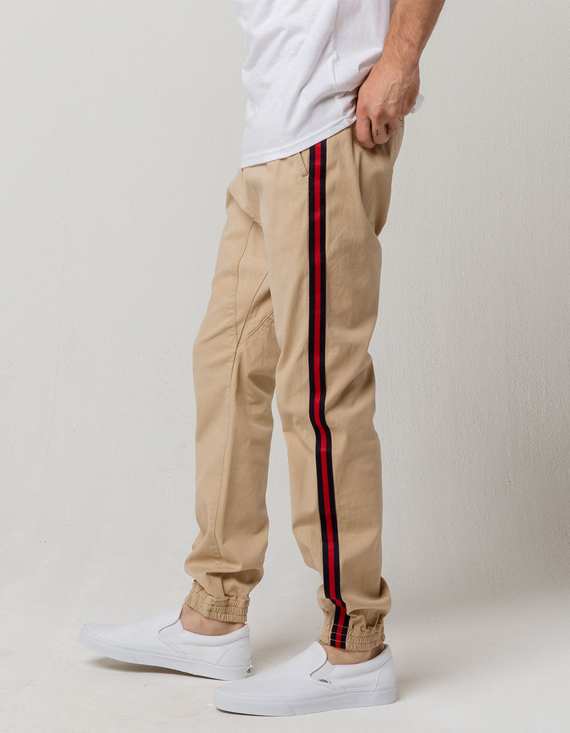 BROOKLYN CLOTH Side Taping Mens Jogger Pants image number 0
