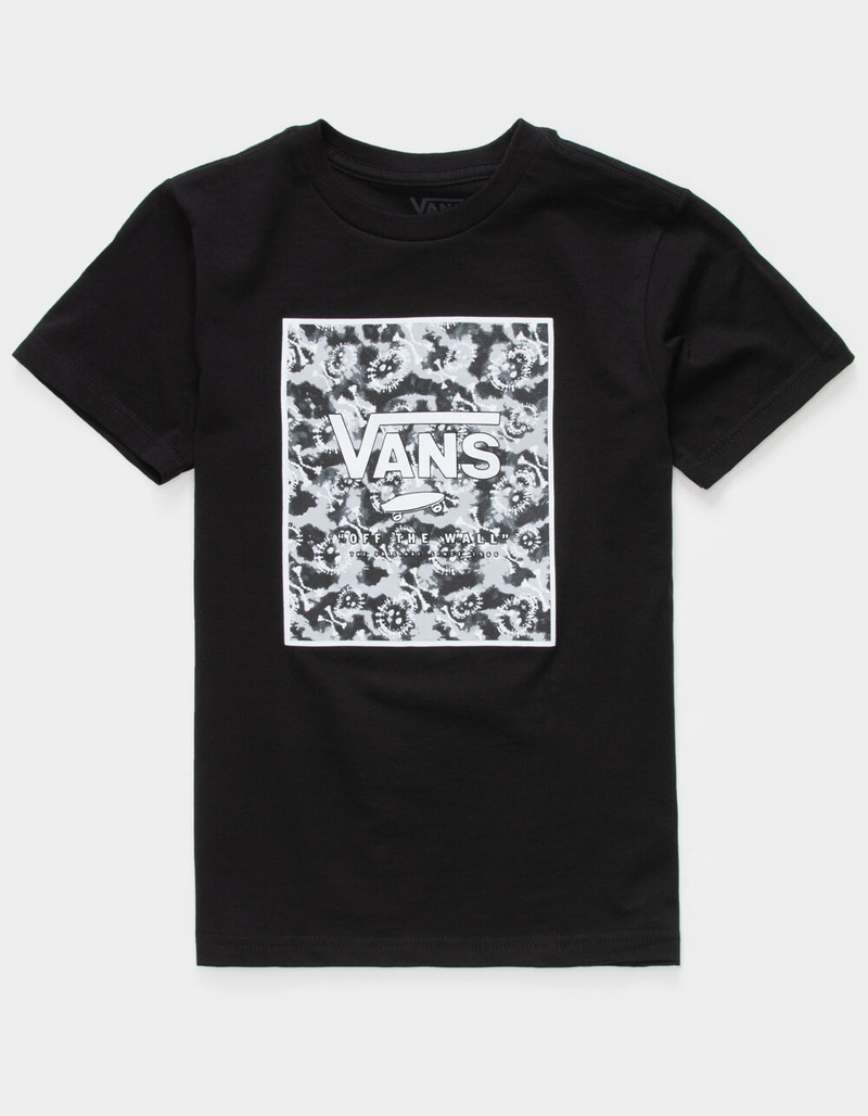 VANS Full Patch Tie-Dye Skull Little Boys T-Shirt (4-7) image number 0