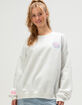 MALIBU SKYYE Stamps Womens Crewneck Sweatshirt image number 5