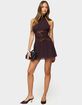 EDIKTED Lizette Sheer Lacey Chiffon Mini Dress image number 5