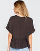 SKY AND SPARROW Polka Dot Womens Babydoll Top image number 3