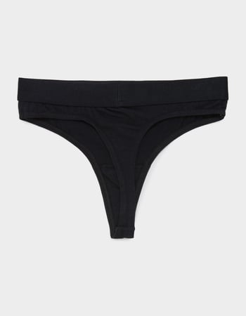 FULL TILT Waistband Cotton Thong Alternative Image