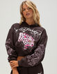 ED HARDY Pink Leopard Womens Crop Hoodie image number 1