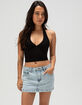RSQ Womens Low Rise Denim Mini Skirt image number 6