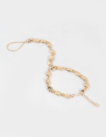 FULL TILT Block Textured Metal Hand Chain Primary Image