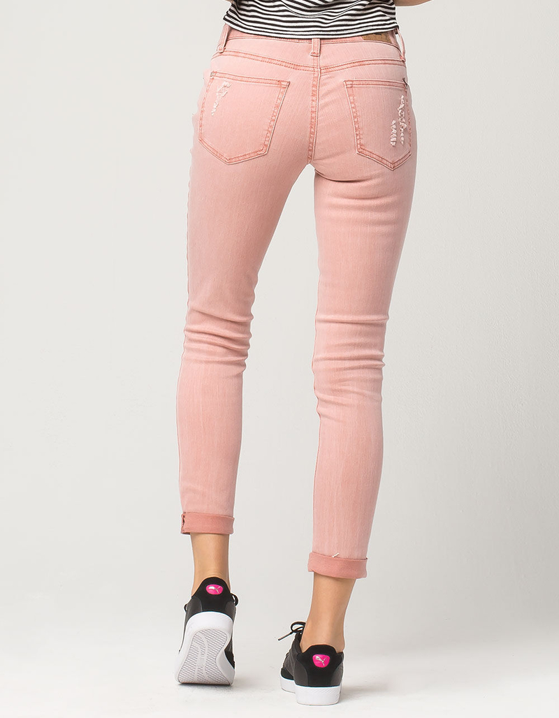 ZCO Destructed Roll Cuff Womens Jeans image number 2