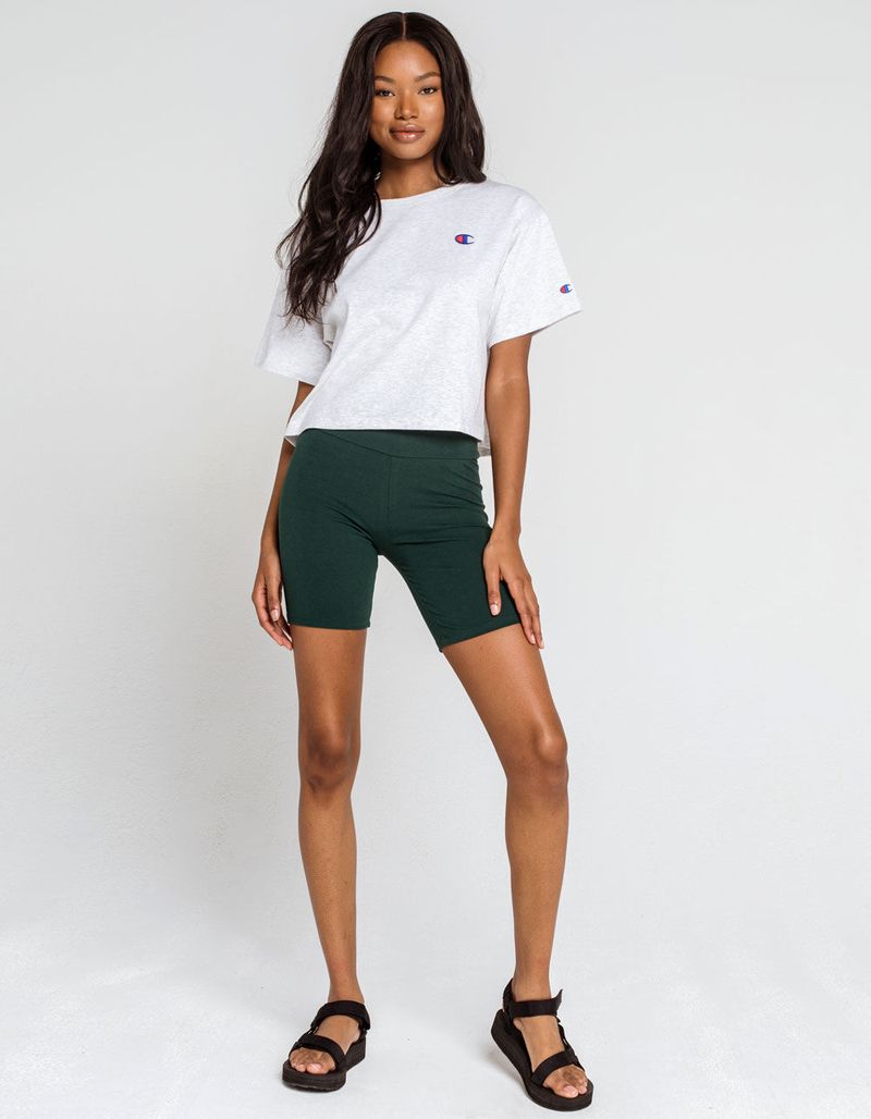 CHAMPION Heritage Womens Heather Gray Crop Tee image number 3