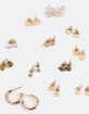 FULL TILT 20 Pack Teddy/Bow/Hoop Earrings image number 3