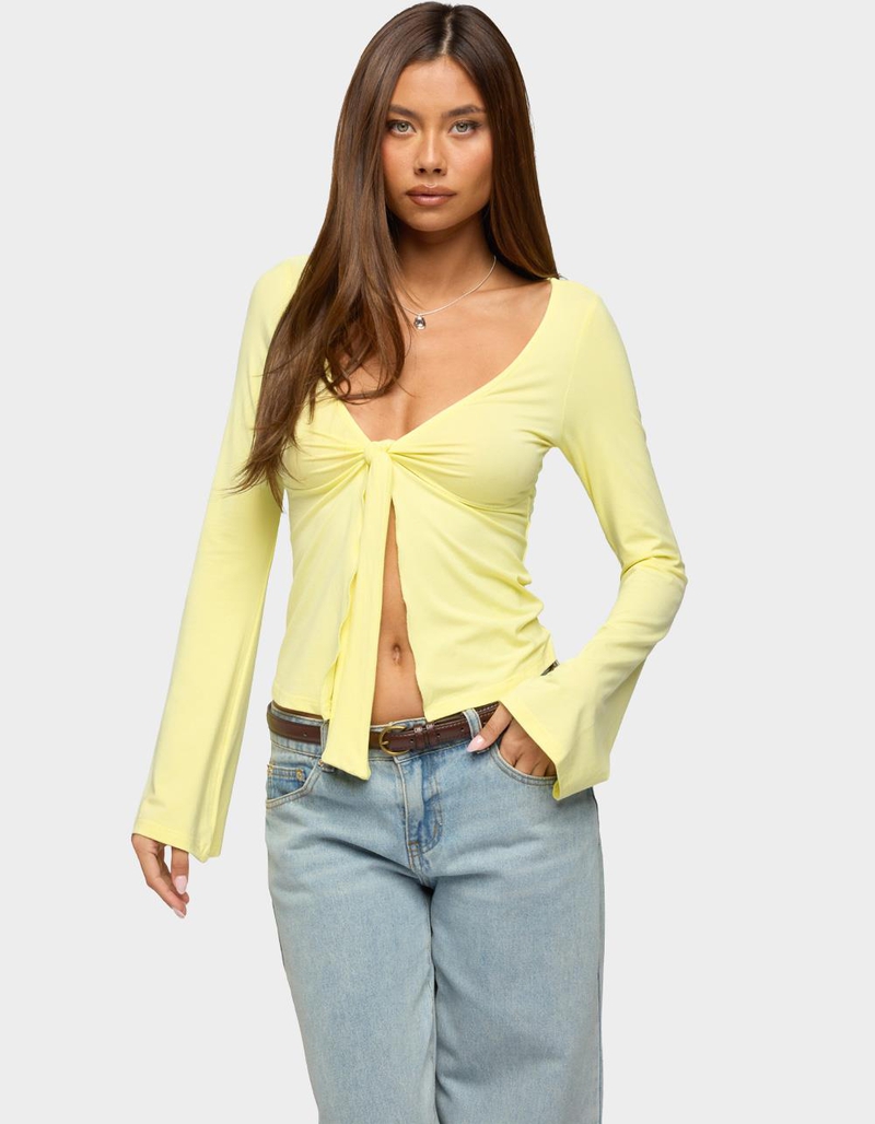 EDIKTED Scarlette Tie Front Top image number 0