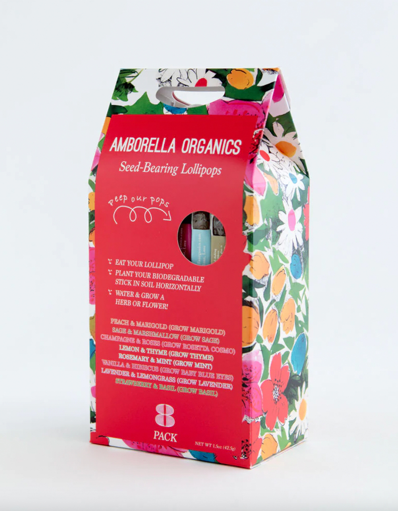 AMBORELLA ORGANICS Garden Lover's Lollipops 8 Pack image number 1