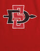SAN DIEGO STATE UNIVERSITY Womens Cropped Tank Top image number 3