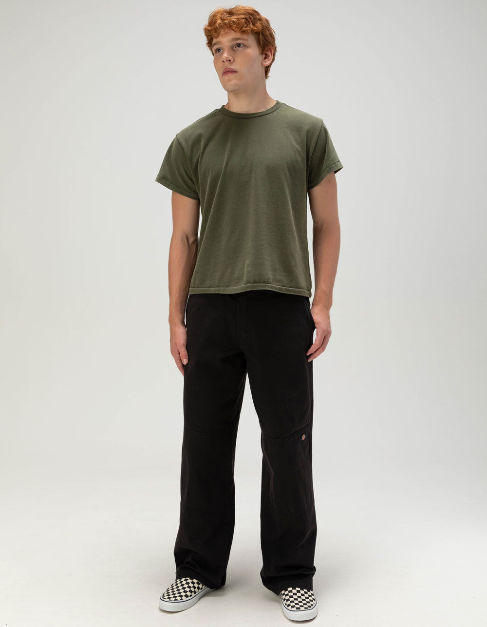 DICKIES Worn In Mens Double Knee Work Pants - BLACK | Tillys