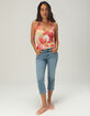 FULL TILT Womens Beaded Mesh Halter Top image number 2