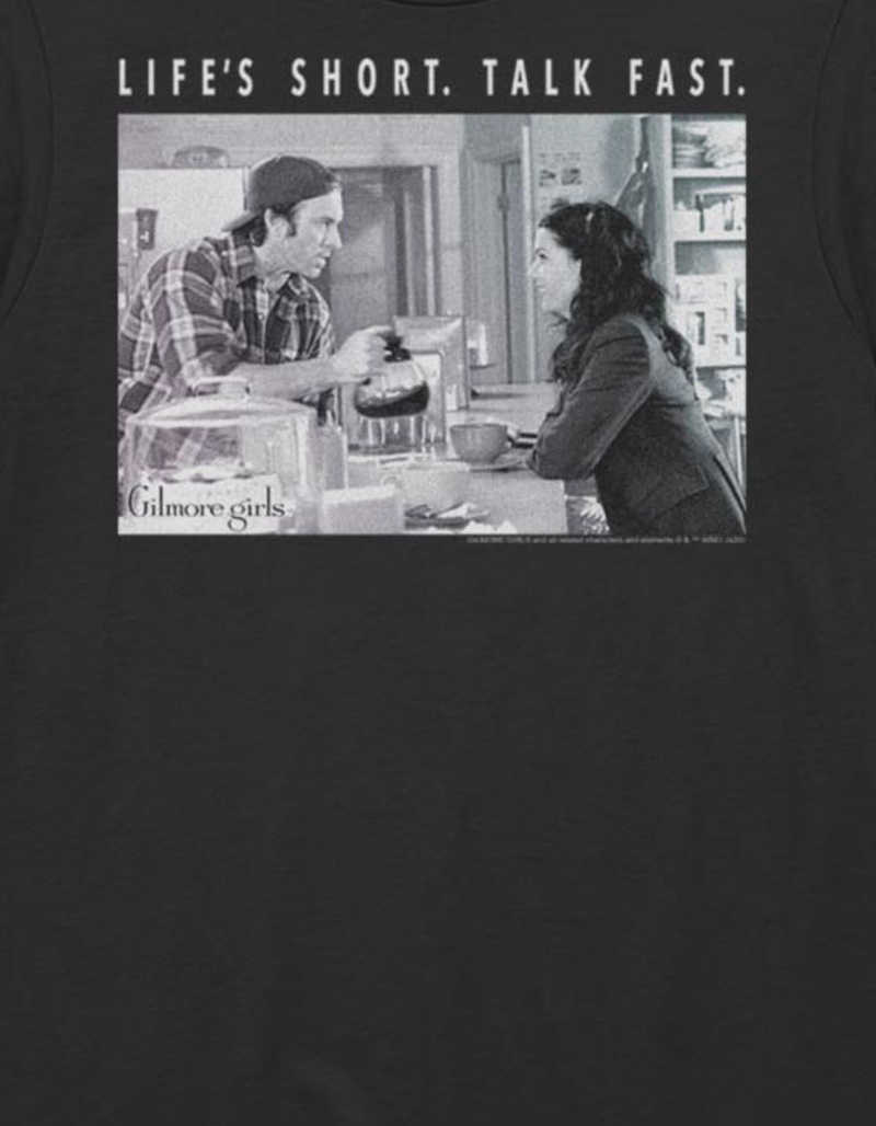 GILMORE GIRLS Life's Short Talk Fast Unisex Tee image number 1