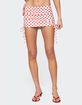 EDIKTED Zoe Polka Dot Drawstring Mini Skirt image number 1