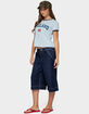 EDIKTED Letty Low Rise Denim Bermuda Shorts image number 4
