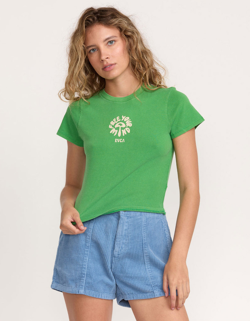 RVCA 411 Womens Fitted Baby Tee image number 1