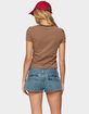 EDIKTED Nessie Striped Tee image number 3