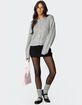 EDIKTED Freida Fuzzy Knit Cardigan image number 2