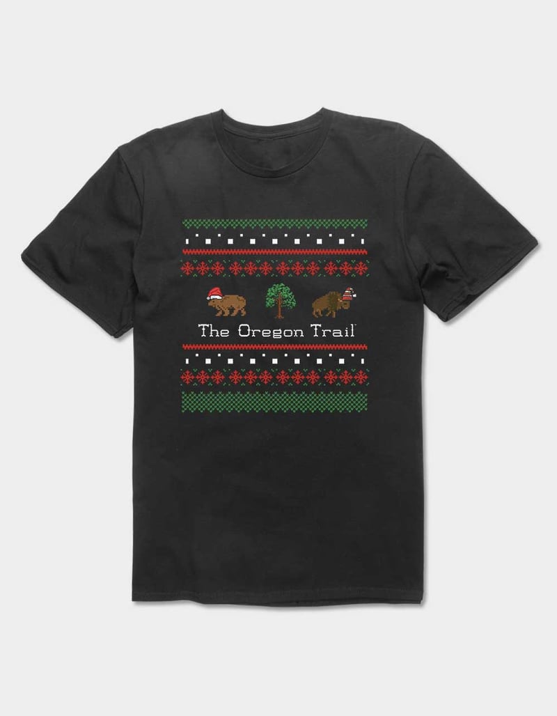 THE OREGON TRAIL Christmas Sweater Unisex Tee image number 0