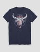 AMERICA Wild And Free Skull Unisex Tee image number 1