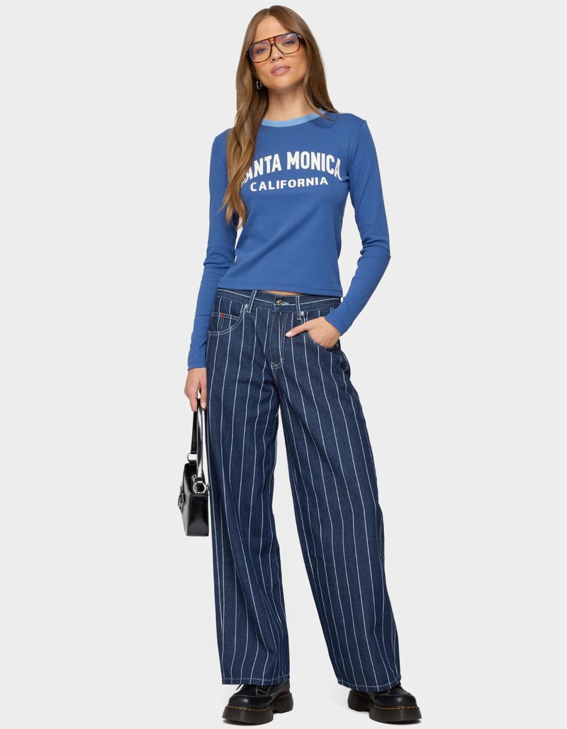 EDIKTED Santa Monica Long Sleeve Tee image number 4