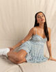 FULL TILT Ruffle Tier Womens Slip Dress image number 8