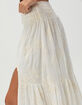 WEST OF MELROSE Embroidered Womens Maxi Skirt image number 2