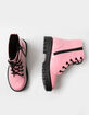 SODA Lace Up Girls Combat Boots image number 5