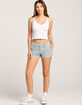 RSQ Womens Mid Rise Stripe Carpenter Shorts image number 5