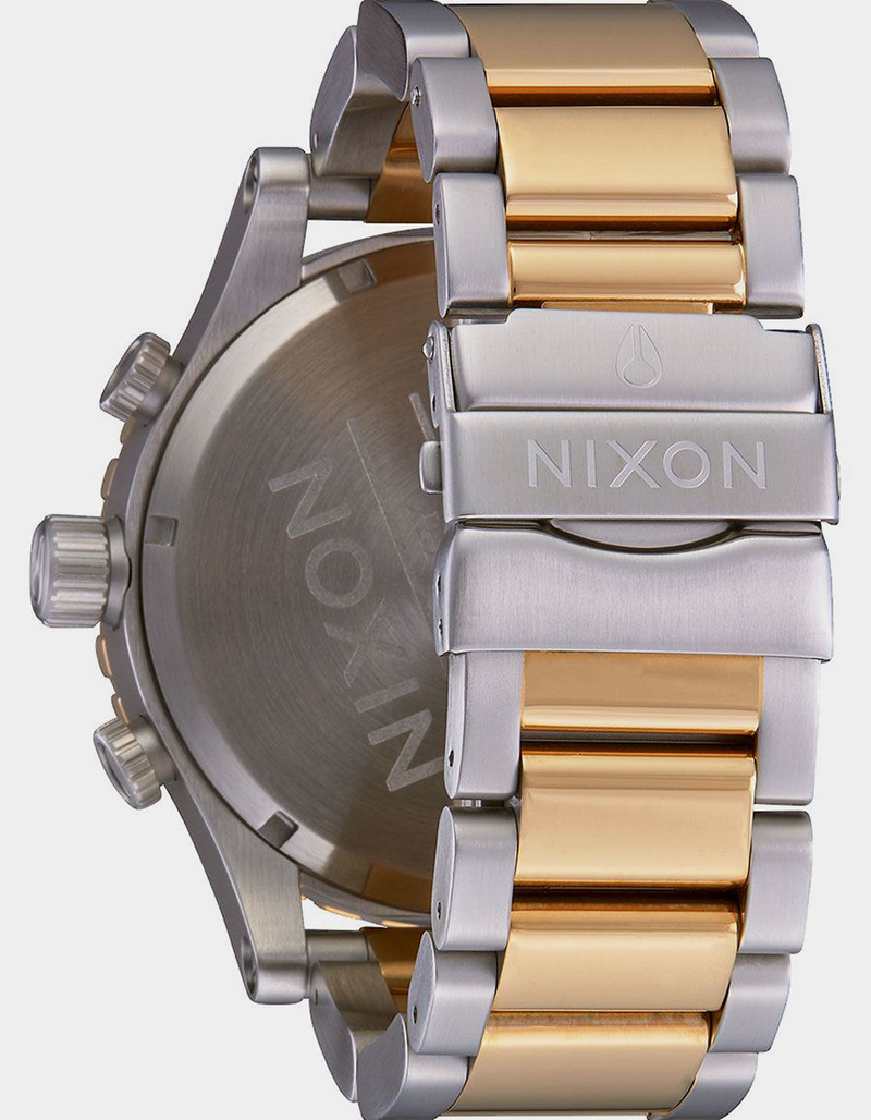 NIXON 51-30 Chrono Silver & Gold Watch image number 2
