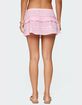 EDIKTED Embroidered Cotton Ruffle Mini Skirt image number 4