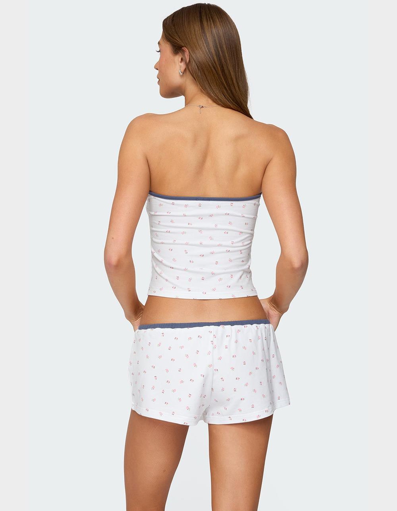 EDIKTED Stefi Floral Contrast Tube Top image number 3