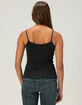 FULL TILT Womens Long Henley Cami image number 4
