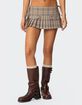 EDIKTED Peighton Plaid Pleated Mini Skort image number 1