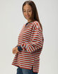 BRIXTON Retro Rugby Womens Long Sleeve Polo Shirt image number 3