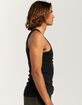 RSQ Mens Washed Fitted Rib Tank Top image number 4