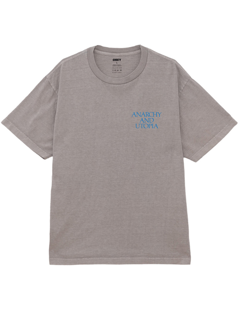 OBEY Anarchy & Utopia Mens Tee image number 1