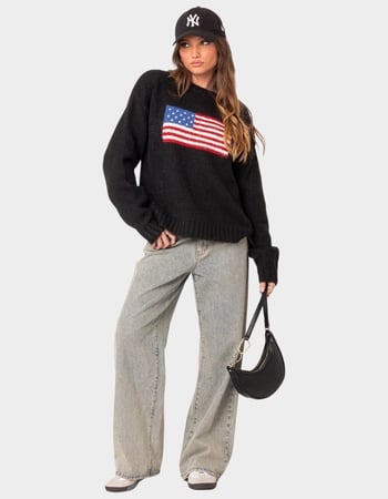 EDIKTED Usa Oversized Chunky Knit Sweater Alternative Image