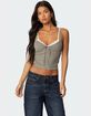 EDIKTED Lacey Layered Tank Top image number 1
