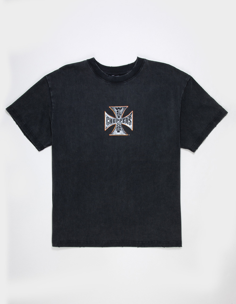 WEST COAST CHOPPERS Orange Hue Mens Boxy Tee image number 1