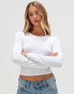 TILLYS Womens Long Sleeve Baby Tee image number 1