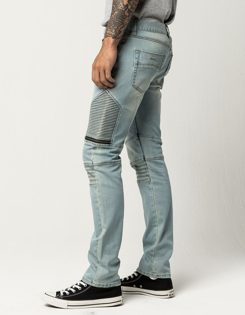 RSQ London Moto Mens Skinny Jeans image number 2